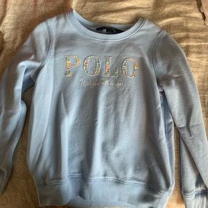 Girls light blue Ralph Lauren pullover